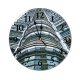 yanfind Fashion PVC Wall Clock Architectural Design Architecture Beautiful Building City Clouds Construction Downtown Exterior Facade Glass Mute Suitable Kitchen Bedroom Decorate Living Room