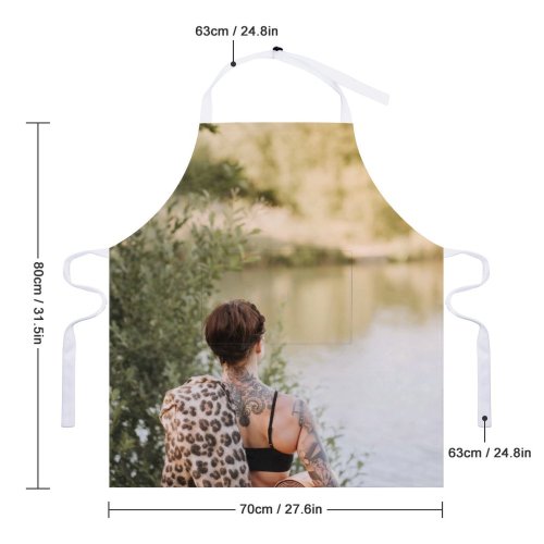 yanfind Custom aprons Admire Alone Anonymous Blurred Calm Contemplate Daytime Energy Faceless Female Grow white white-style1 70×80cm