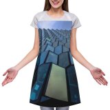 yanfind Custom aprons Abstract Clouds Design Exterior Futuristic Glass Items Outdoors Reflections Shapes white white-style1 70×80cm