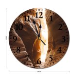 yanfind Fashion PVC Wall Clock Abstract America Antelope Arid Arizona Atmosphere Canyon Desert Dry Ecology Endless Formation Mute Suitable Kitchen Bedroom Decorate Living Room