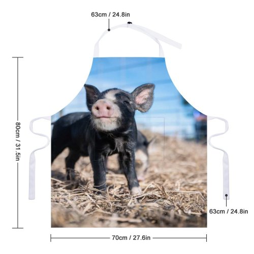 yanfind Custom aprons Adorable Agriculture Baby Countryside Creature Curiosity Curious Cute Domesticated Enclosure Farming white white-style1 70×80cm