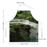 yanfind Custom aprons River Creek Cascade Waterfall Movement Natural Beautiful Bulgaria Forest Trees Outdoors white white-style1 70×80cm