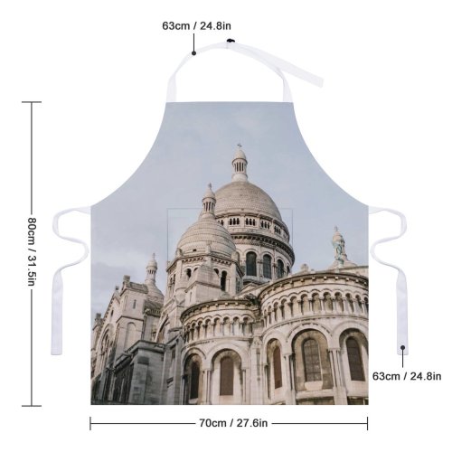 yanfind Custom aprons Aged Ancient Attract Basilica Building Capital Cathedral Catholic Church City Construction white white-style1 70×80cm