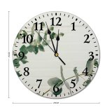yanfind Fashion PVC Wall Clock Abstract Blurred Botanic Branch Brick Creative Decor Decorate Decoration Decorative Design Detail Mute Suitable Kitchen Bedroom Decorate Living Room