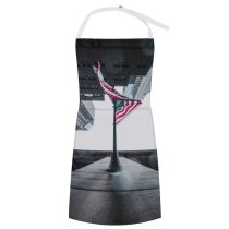 yanfind Custom aprons 4th July America Flag Architecture Building City Cityscape Dark District Downtown white white-style1 70×80cm