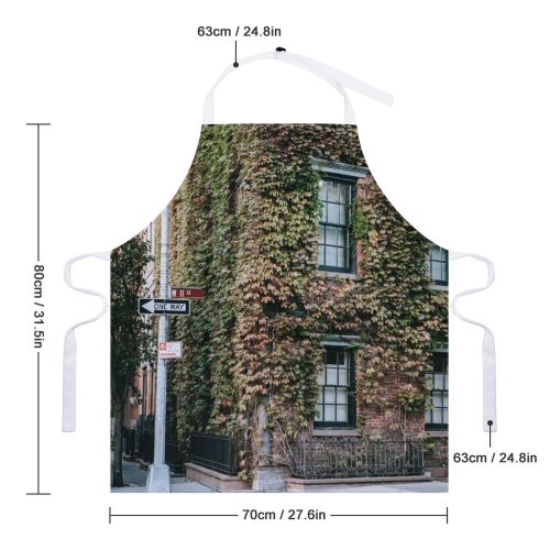 yanfind Custom aprons Accommodation Apartment Architecture Brick Wall Building City Construction Daylight Daytime Decor002 white white-style1 70×80cm