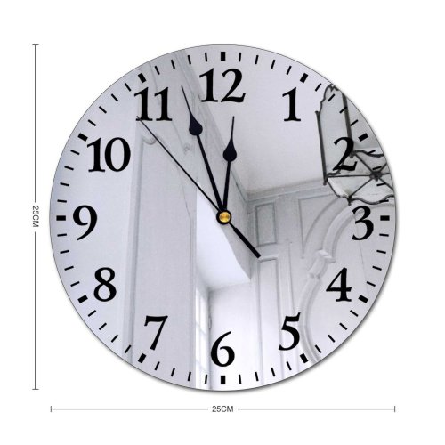 yanfind Fashion PVC Wall Clock Accommodation Architecture Art Atmosphere Building Ceiling Classic Creative Daylight Daytime Decor Decoration Mute Suitable Kitchen Bedroom Decorate Living Room