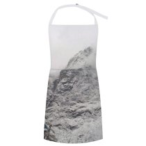 yanfind Custom aprons Peak Snow Himalayas Home Building Top Cloudy Fog Winter Snowbound white white-style1 70×80cm