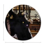 yanfind Fashion PVC Wall Clock Barn Beef Bovine Bull Byre Cattle Cow Cowbarn Cowshed Dairy Farm Farming005 Mute Suitable Kitchen Bedroom Decorate Living Room