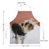 yanfind Custom aprons Adorable Portrait Blurred Bubble Canidae Cute Depth Field Dog Face white white-style1 70×80cm