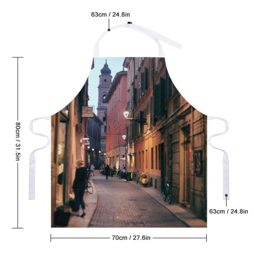 yanfind Custom aprons Accommodation Aged Alley Architecture Area Asphalt Building City Complex Construction District white white-style1 70×80cm