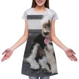 yanfind Custom aprons Accessory Adorable Attentive Blurred Calm Charming Chordate Cute Daytime Dog Friendly Fur white white-style1 70×80cm