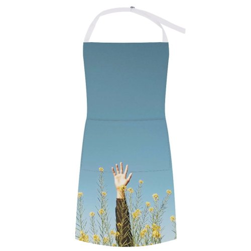 yanfind Custom aprons Aesthetic Aesthetics Flora Flowers Iphone Minimalism Minimalist Palm Plant white white-style1 70×80cm