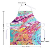 yanfind Custom aprons Art Texture Abstract Design Creativity Decoration Rainbow Artistic Stain Acrylic Impression white white-style1 70×80cm