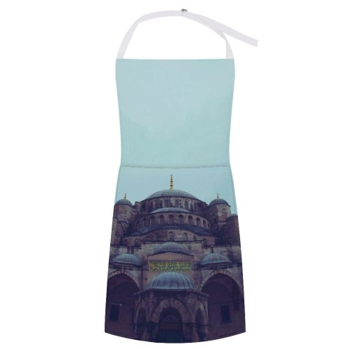 yanfind Custom aprons Aged Ancient Arch Arched Architecture Belief Building City Clear Column Construction white white-style1 70×80cm