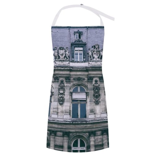 yanfind Custom aprons Aged Ancient Arched Architecture Art Attic Attract Building Classic Construction Daytime white white-style1 70×80cm