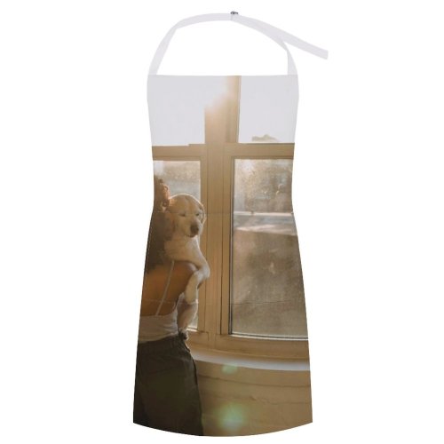 yanfind Custom aprons Adorable Affection Anonymous Backlit Care Carry Creature Cuddle Cute Dog white white-style1 70×80cm