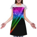 yanfind Custom aprons Rainbow Abstract Burn Isolated Spirit Trail Twirl white white-style1 70×80cm