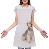 yanfind Custom aprons Adorable Attentive Calm Charming Comfort Space Creature Curious Cute Dog Expressive white white-style1 70×80cm
