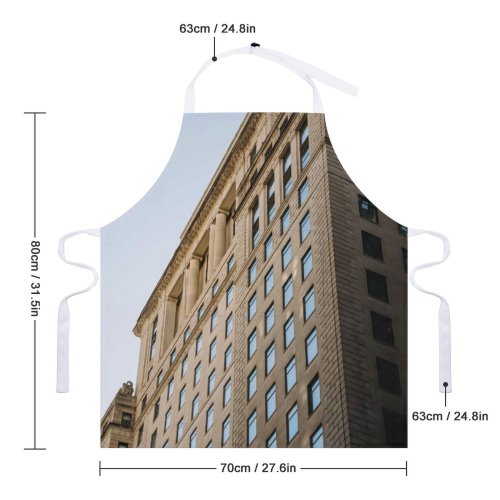 yanfind Custom aprons Accommodation Apartment Architecture Building Cement City Column Complex Concrete Condominium Construction white white-style1 70×80cm