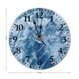 yanfind Fashion PVC Wall Clock Abstract Art Expressionism Acrylic Aesthetics Aqua Piece Artistic Artsy Artwork Canvas Contemporary Mute Suitable Kitchen Bedroom Decorate Living Room