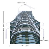 yanfind Custom aprons Architectural Design Architecture Beautiful Building City Clouds Construction Downtown Exterior Facade Glass white white-style1 70×80cm