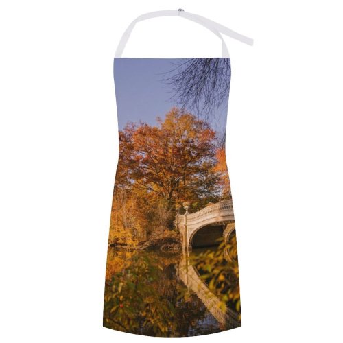 yanfind Custom aprons Aged America Architecture Autumn Bow Building Calm Central Park City white white-style1 70×80cm