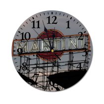 yanfind Fashion PVC Wall Clock Advertise Board City Cloudy Colorful Commerce Construction Contemporary Design Detail Electric Mute Suitable Kitchen Bedroom Decorate Living Room