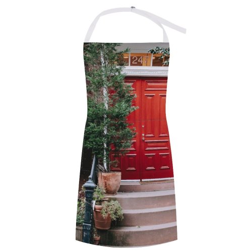 yanfind Custom aprons Aged Apartment Architecture Brick Building Colorful Construction Contemporary Daytime Decor Decoration Design white white-style1 70×80cm