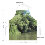 yanfind Custom aprons Natural still River Kamchia Bulgaria Flora Trees Plants Summer Vacation Outdoors Scene white white-style1 70×80cm