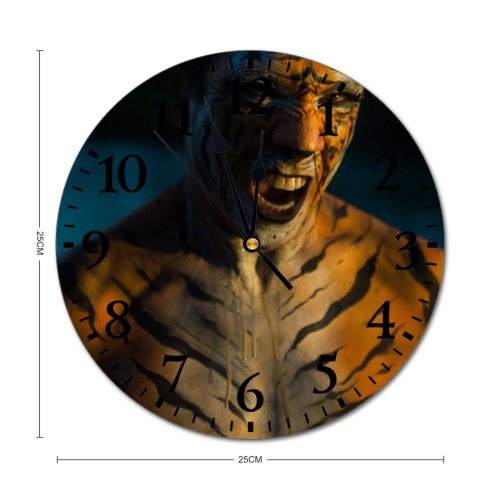 yanfind Fashion PVC Wall Clock Art Travel Statue Face Portrait Sculpture Religion Artistic Mute Suitable Kitchen Bedroom Decorate Living Room