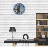 yanfind Fashion PVC Wall Clock Basketball Hoop Sky Sport Mute Suitable Kitchen Bedroom Decorate Living Room