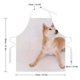 yanfind Custom aprons Adorable Calm Clever Creature Curious Cute Dog Fauna Fluff Friendly Funny white white-style1 70×80cm