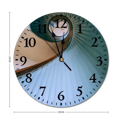 yanfind Fashion PVC Wall Clock Accommodation Aged Apartment Architecture Building Concrete Condominium Construction Corridor Creative Daylight Design Mute Suitable Kitchen Bedroom Decorate Living Room