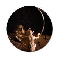 yanfind Fashion PVC Wall Clock Anxiety Art Blind Blurred Chimpanzee Concept Contemporary Eyes Creative Deaf Decorative Design Mute Suitable Kitchen Bedroom Decorate Living Room