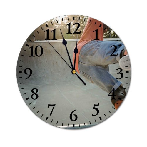 yanfind Fashion PVC Wall Clock Ability Balance Blurred Concentrate Concrete Cool Dynamic Energy Ethnic Exercise Fast Mute Suitable Kitchen Bedroom Decorate Living Room