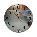 yanfind Fashion PVC Wall Clock Ability Balance Blurred Concentrate Concrete Cool Dynamic Energy Ethnic Exercise Fast Mute Suitable Kitchen Bedroom Decorate Living Room