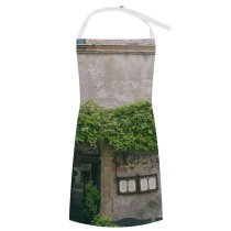 yanfind Custom aprons Aged Ancient Architecture Bench Building Classic Concrete Construction Space Daylight Decorative Door white white-style1 70×80cm