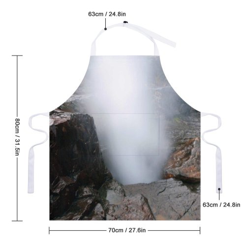 yanfind Custom aprons Ocean Coastline Coast Newfoundland Avalon Peninsuala Rocks Trees Outdoors Wilderness Landscape white-style1 70×80cm
