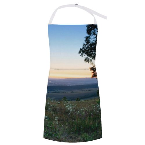 yanfind Custom aprons Night Sky Dusk Time Dark Horizon Light Moonlight Nobody Silence white-style1 70×80cm