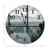 yanfind Fashion PVC Wall Clock Bearded Cloudy Space Cyber Security Cybersecurity Electronic Device Hacker Hands Information Technology Mute Suitable Kitchen Bedroom Decorate Living Room