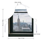 yanfind Custom aprons Accommodation America Apartment Architecture Building Center Central City Cityscape Cloudy Construction white white-style1 70×80cm