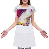 yanfind Custom aprons Art Abstract Creativity Rainbow Fantasy Artistic Smooth Motley Liquidity Cephalopod white white-style1 70×80cm