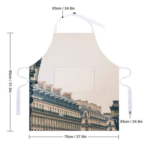yanfind Custom aprons Architecture Buildings City Daylight Exterior France Historic Historical Old Town Outdoors white white-style1 70×80cm