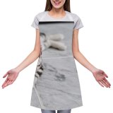 yanfind Custom aprons Adorable Baby Beautiful Calm Cat Face Cat's Eyes Cats Cute Fur white white-style1 70×80cm