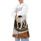 yanfind Custom aprons Adorable Apartment Attention Chair Creature Curious Cute Dog Fluff Friendly Fun white white-style1 70×80cm