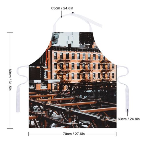 yanfind Custom aprons Architecture Buildings City Cityscape Exterior Facade Metal Skyscrapers Urban white white-style1 70×80cm