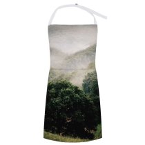 yanfind Custom aprons Mist Misty Mountains Hill Hills Landscape Morning Summer Europe Enviroment Fog white-style1 70×80cm