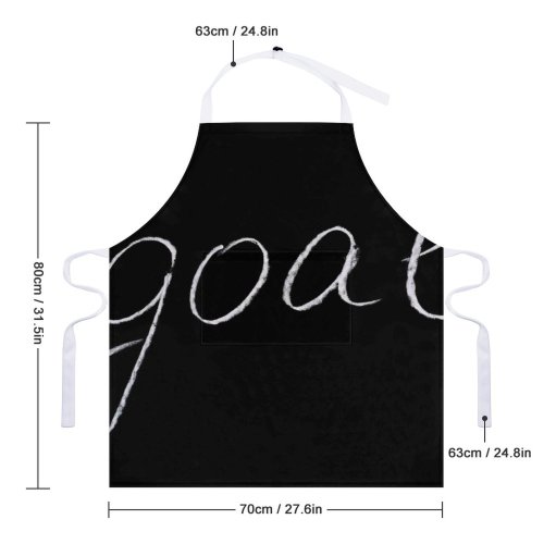 yanfind Custom aprons Accomplish Achieve Alphabet Ambition Aspiration Attain Blackboard Chalk Board Chalkboard Conceptual white white-style1 70×80cm
