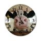 yanfind Fashion PVC Wall Clock Barn Beef Bovine Bull Byre Cattle Cow Cowbarn Cowshed Dairy Farm Farming002 Mute Suitable Kitchen Bedroom Decorate Living Room